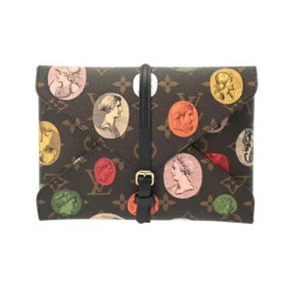 Louis Vuitton Pouch Clutch Fornasetti Collaboration Pen Case